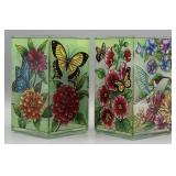 Amia Studios Stained Glass Votive Holders (2)