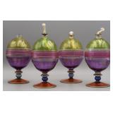 Romanian Euroglass Hand Made Oil Lamps (4)