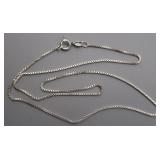 Sterling Silver Necklace, 2.4g