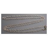 Sterling Silver Necklace, 3.7g