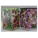 Amia Studios Stained Glass Votive Holders (2)