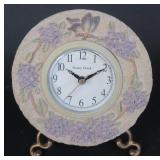 Stoney Creek Resin Flower Motif Round Clock