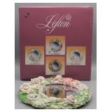 Lefton Floral Framed Wall Mirror