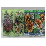 Amia Studios Stained Glass Votive Holders (2)