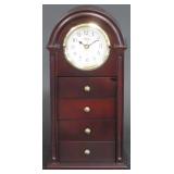 Altona Quartz Jewelry Box & Clock