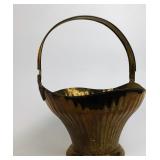 Brass Basket with Grape Detail
