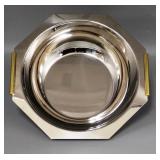 Modern Two Tone Sterling Hexagonal Bowl - Italy
