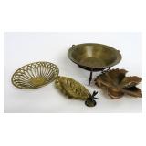 Brass Candy Dishes Fruit Bowls