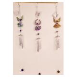 Set of 3 Pewter  Angel Wind Chimes
