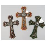 Set of 3 Small Decorative Crosses