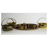 Brass Trinket Dishes Bowl Trays (6)