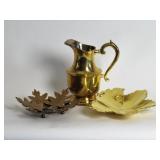 Gorgeous Brass Pitcher on Leave Chargers