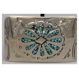 Navajo Made Nickel Silver Belt Buckle
