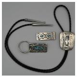 Navajo Made Nickel Silver Items (3)
