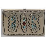Navajo Made Nickel Silver Belt Buckle