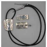 Navajo Made Nickel Silver Items (3)