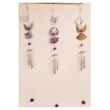 Set of 3 Pewter  Angel Wind Chimes