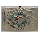 Navajo Made Nickel Silver Belt Buckle