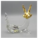 Glass Deer Figurine