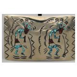 Navajo Made Nickel Silver Belt Buckle