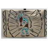 Navajo Made Nickel Silver Belt Buckle