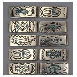 Wholesale- Navajo Nickel Silver Money Clips (10)