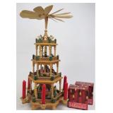 Large German Style Wooden Christmas Pyramid