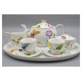 Delton Porcelain Boxed Tea Set