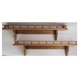 Oak Curio Shelves (2)