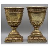 Gilt Urn Style Vases (2)