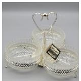 Queen Anne Silver Plated Relish Dish