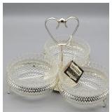Queen Anne Silver Plated Relish Dish