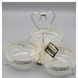 Queen Anne Silver Plated Relish Dish
