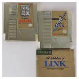 Zelda I & II Nintendo NES Golden Cartridges