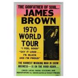 James Brown 1970 World Tour Poster