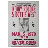 Kenny Rogers & Dottie West 1978 Show Poster