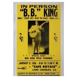 B.B. King, Ike & Tina Turner 1956 Show Poster