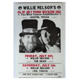 Willie Nelson 2003 Show Poster
