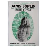 Janis Joplin 1968 Show Poster