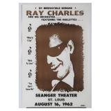 Ray Charles 1962 Show Poster