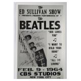 The Beatles 1964 Ed Sullivan Show Poster