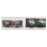 Sterling Southwestern Turquoise Cufflinks  (2)