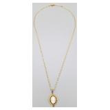 Classical Cameo Pendant with Seed Pearl Detail