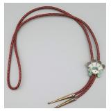 Native American Signed Zuni Style Bolo Tie