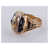10K Gold Ladies Class Ring, Size 5, 4.372g