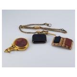 Gold Plated Antique Watch Fobs (3)