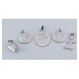 Sterling Silver Charms (5), 13.5g