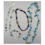 Costume Necklaces (3) & Bracelet