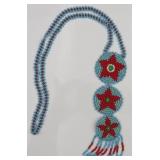 Native American Beaded Necklace, 22 in