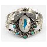 Ster Sil Native American Wire Bracelet, 36.359g